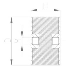 JNDE型<a href='http://v1614.cn' target='_blank'><u>橡膠減震器</u></a>結構